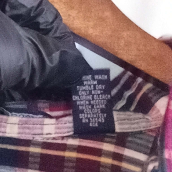 Gant XXL Plaid Short Sleeve Button Down Shirt in Burgundy Navy White Seersucker - Picture 5 of 5